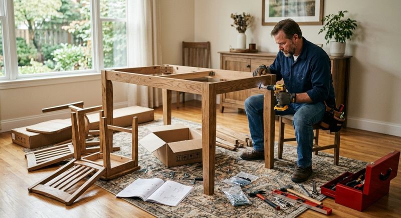 Kitchen Table Assembly in Denver, CO