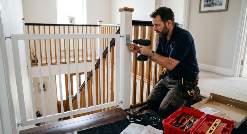 Stair Gate Assembly in Overland Park, KS